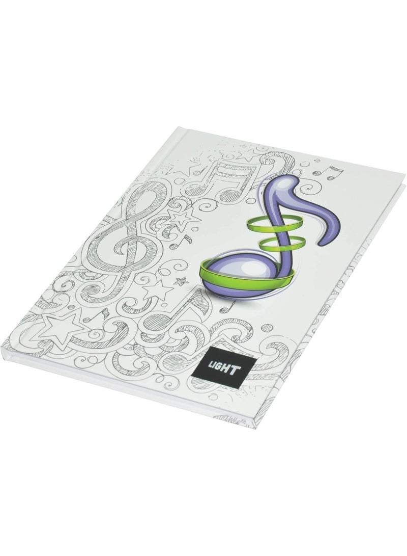 FIS Light 5-Piece Hard Cover Notebook, Single Ruled, (100 Sheets), A5 Size - LINBA51707 - Image 2